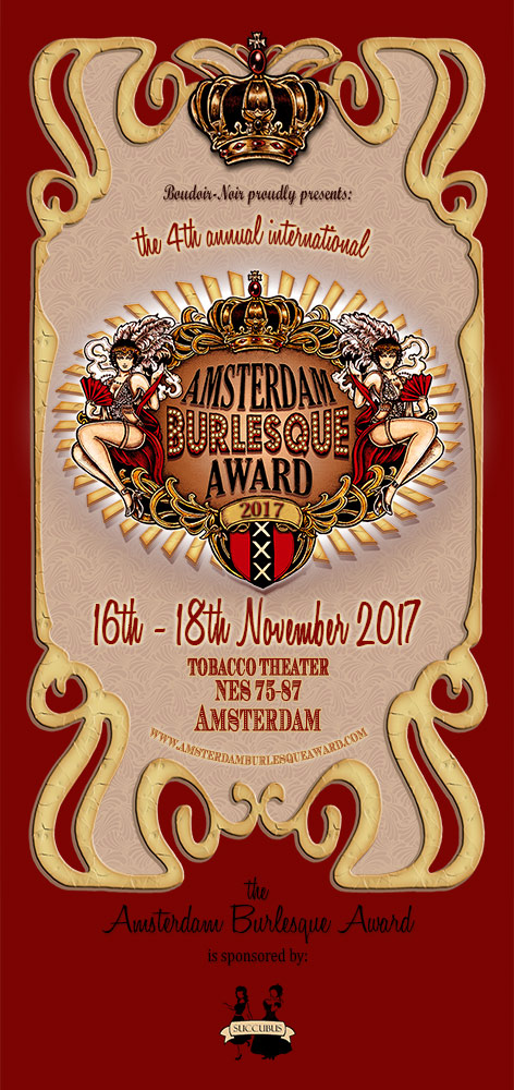The 4th International Amsterdam Burlesque Award at the TOBACCO Theater in amsterdam!