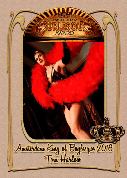 Tom Harlow from Scotland, Amsterdam King of Boylesque 2016